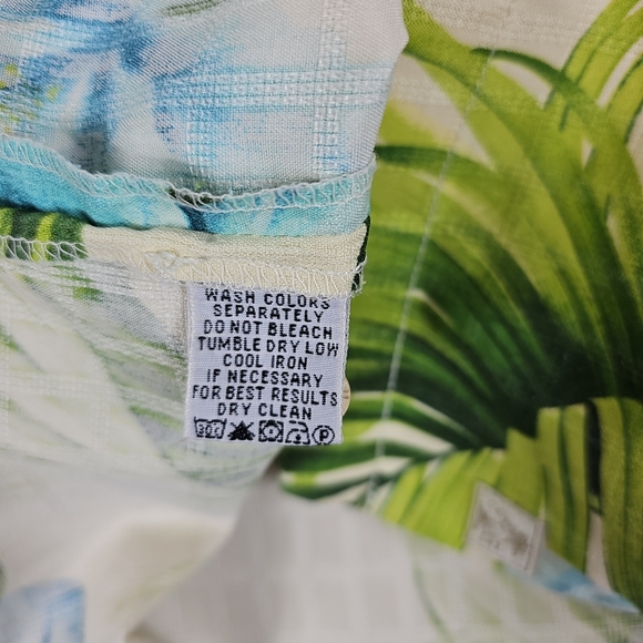 Tommy Bahama Hawaiian Shirt Men's XL 100% Silk Button Up Short Sleeve - Picture 9 of 10